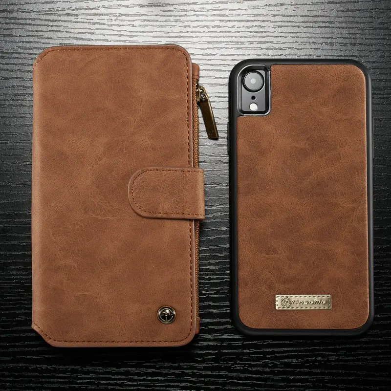 

Кожаный чехол-кошелек CaseMe для iPhone 7 8 Plus X Xs Max