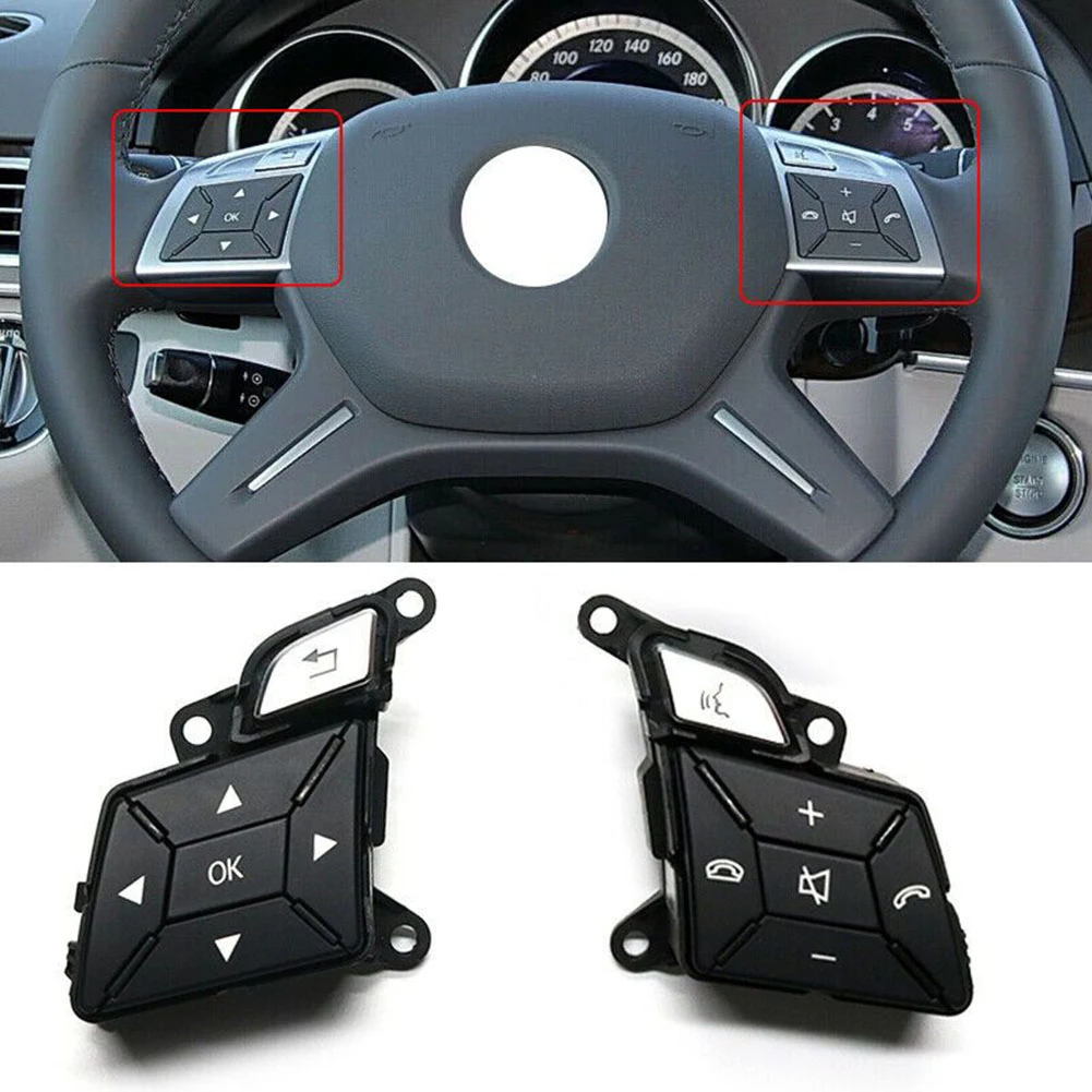 

2 шт., кнопки управления рулевым колесом для Benz C/E/CLS W204 W212 1725400262 A1725400262 A1725400362