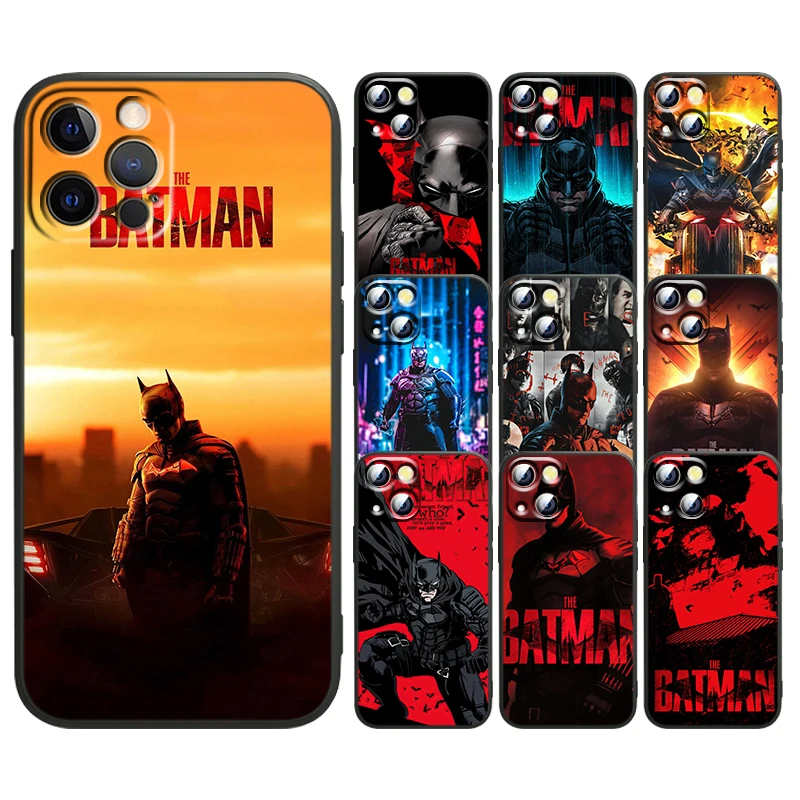 

Fashion Cool Batman Art For Apple iPhone 13 12 Mini 11 XS Pro Max X XR 8 7 6 Plus SE 2020 5 Black Soft TPU Capa Phone Case