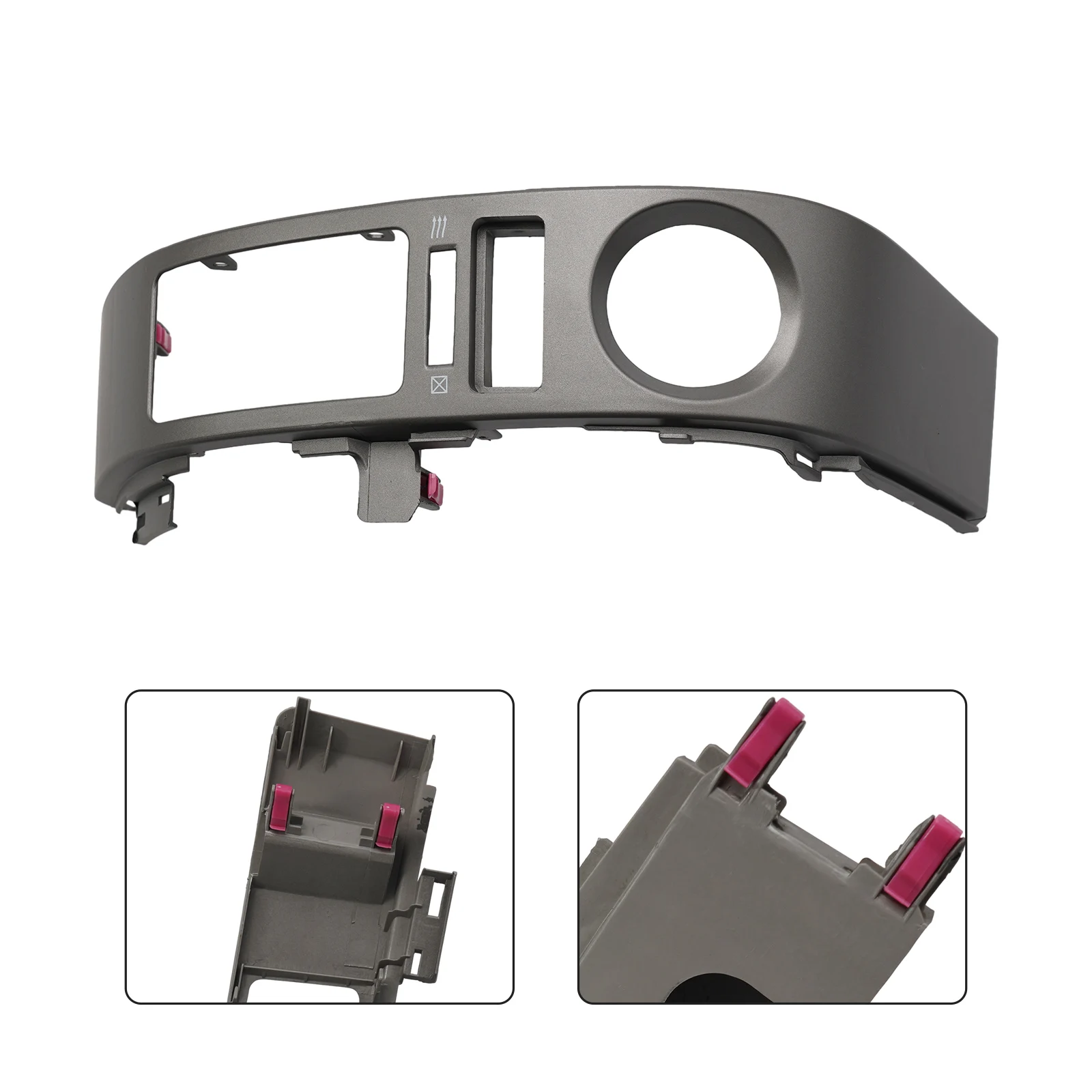 

1x Gray Plastic Inner Left Center AC Dash Air Vent Trim Panel Fits For Toyota For Prius 2004-2009 Car Accessories