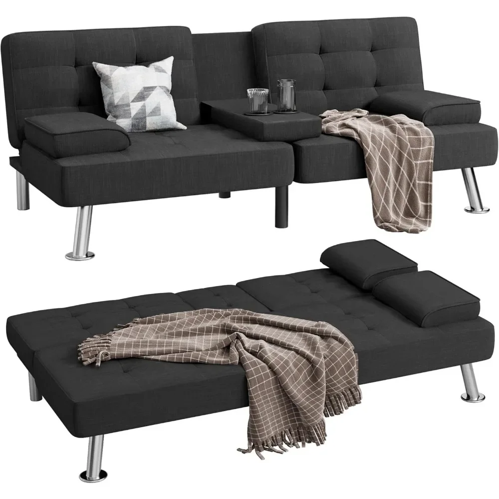 Современный мягкий трансформируемый складной диван-кровать Futon со съемными