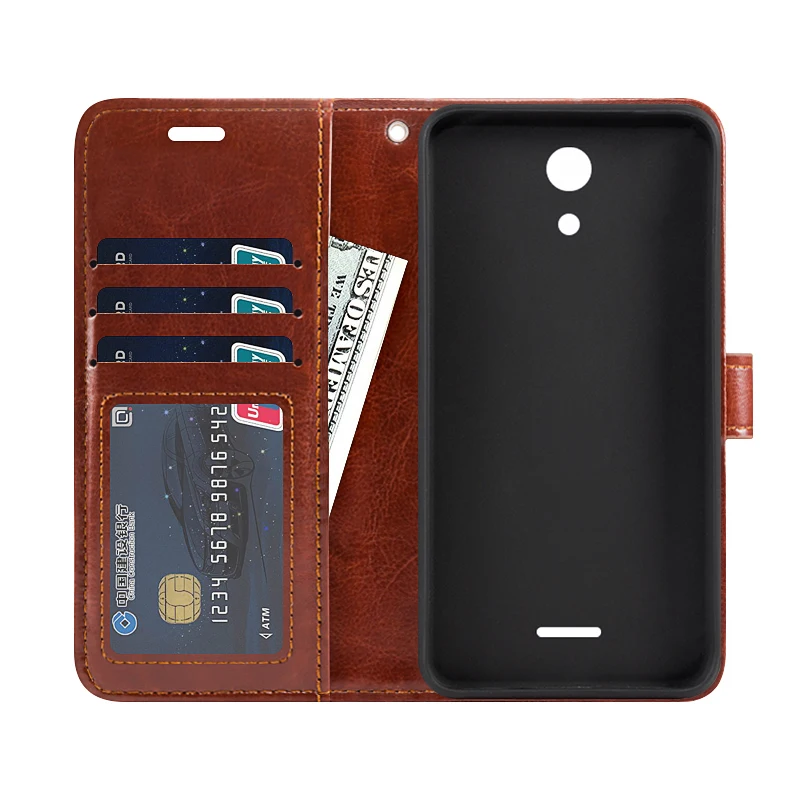 Чехол-книжка из искусственной кожи для карт AT&ampT предусмотрено силиконовый чехол