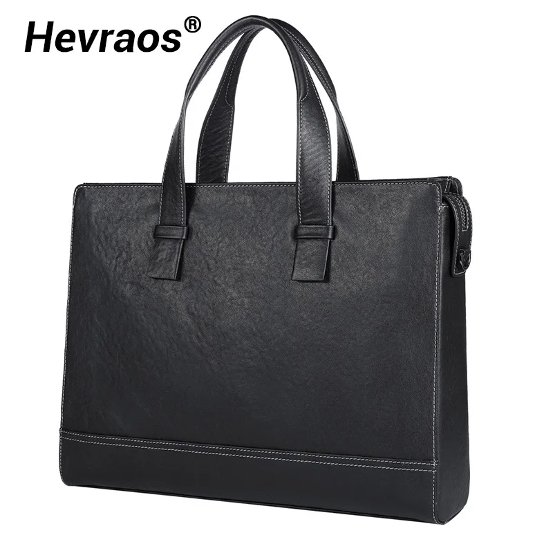 Мужские сумки-портфели деловая сумка из натуральной кожи сумки через плечо