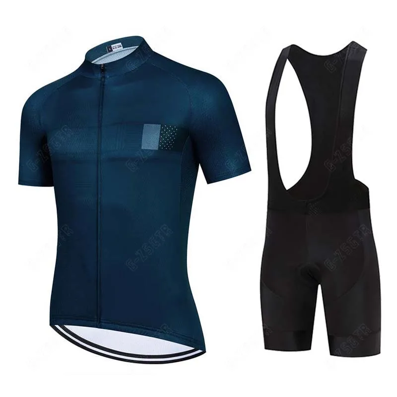 

2022 Cycling Jersey Sets Short Sleeves Quick Dry Cycling Clothing MTB Bike Clothes 19D Gel Pad Bib Pants Bicycle Shirt