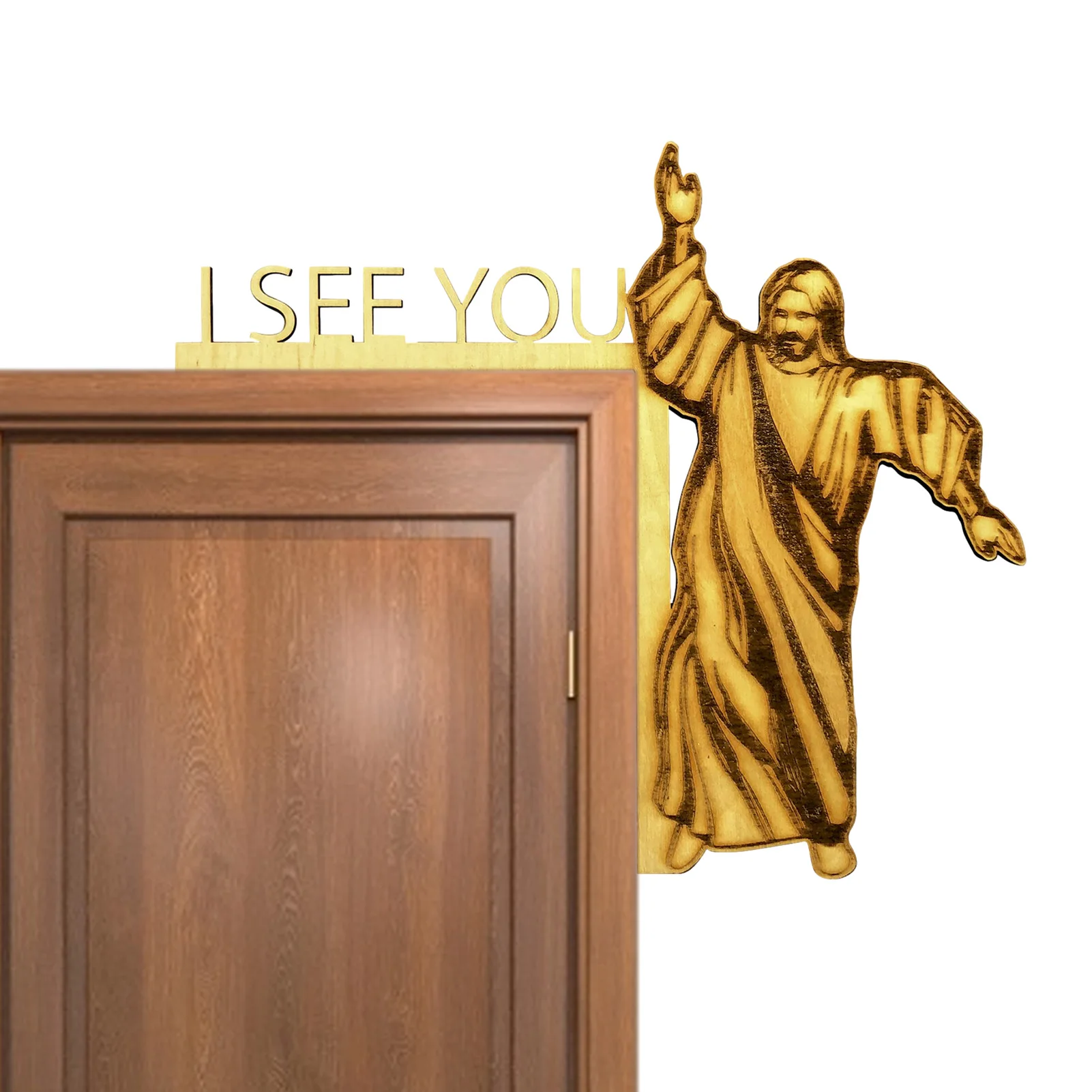 

Jesus Sign Door Frame Door Corner Decoration Right Door Frame Statues Jesus In Your Corner Wall Sculpture Home Art Ornament Door