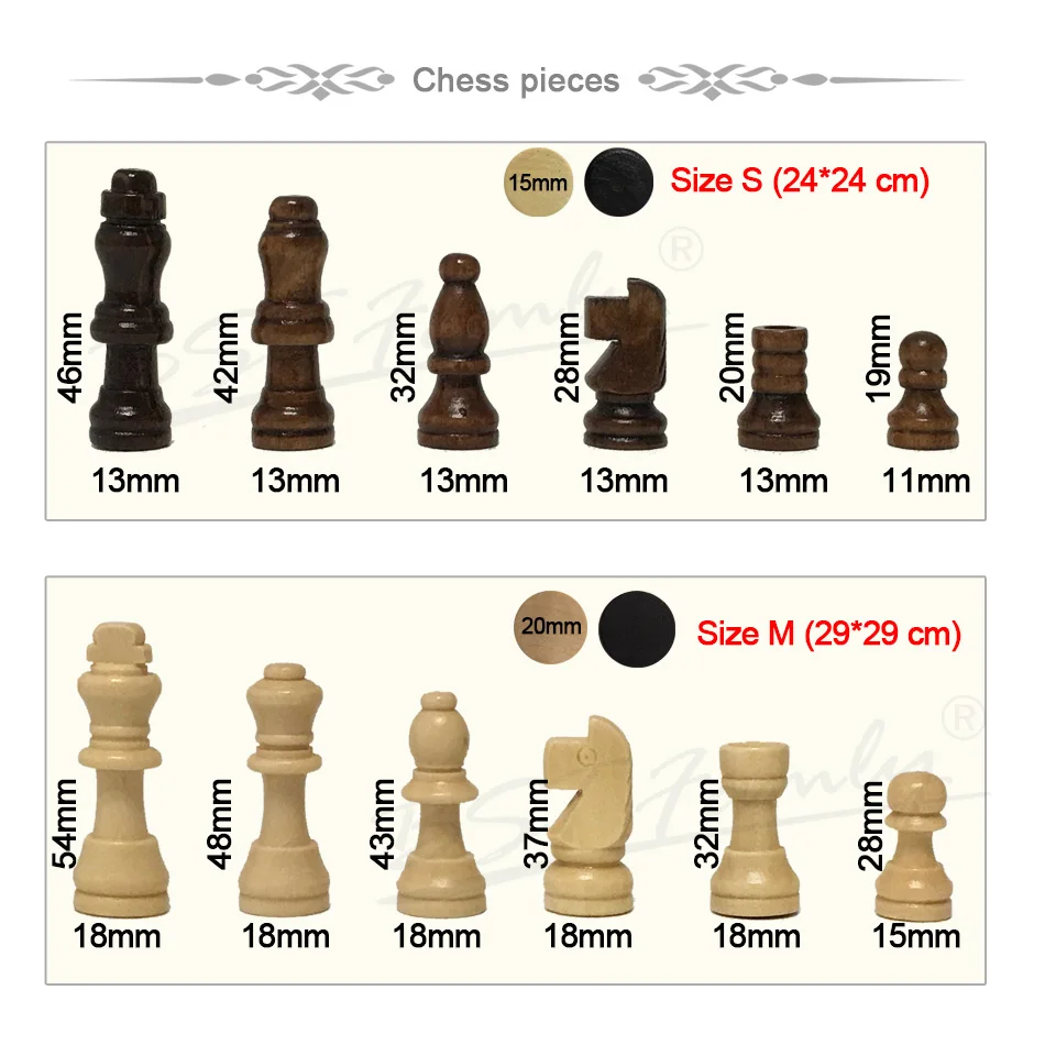 Деревянные шахматы Нарды Шашки 3 в 1 шахматный набор дорожная шахматная игра