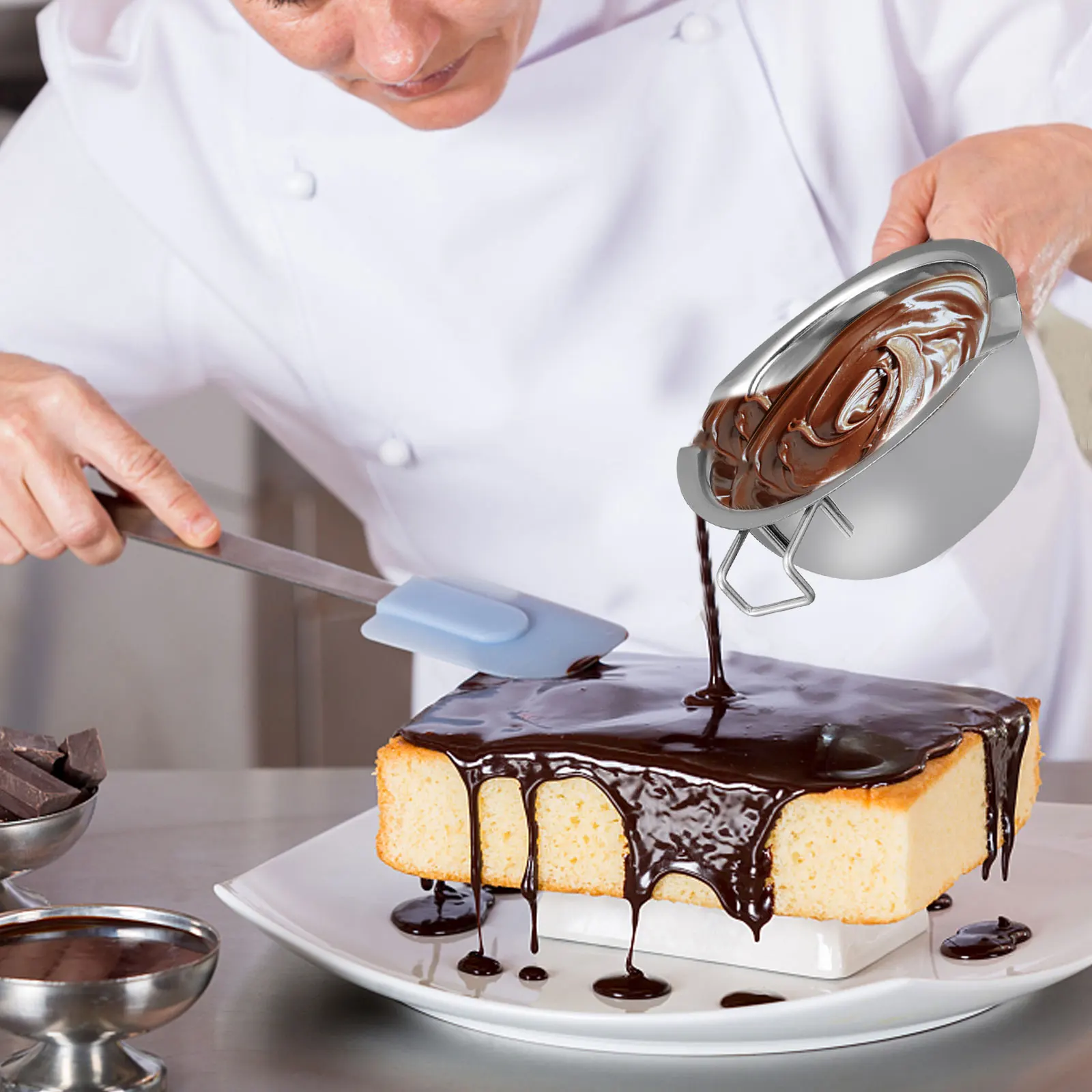 Двойной чайник для бойлера горшок плавки воска плавления сыра шоколада из