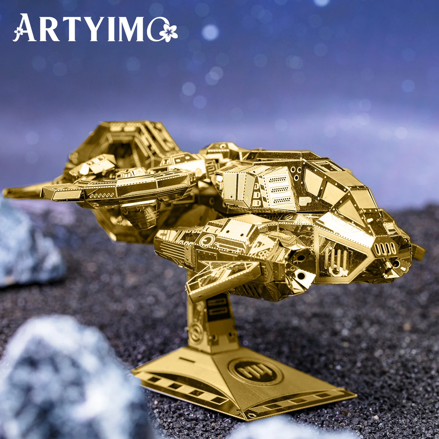 Фото ARTYIMO Thunder Hawk Gold 3D металлический пазл-конструктор, головоломка, украшение для стола, подарок на Рождество, Хэллоуин, день рождения №1