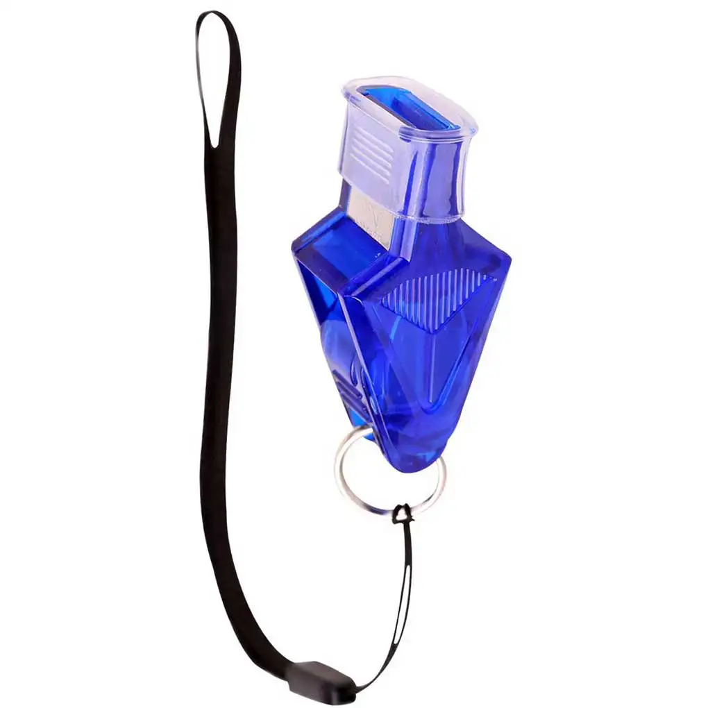

Сменный прозрачный однотонный спортивный свисток из АБС-пластика 130 дБ, инструмент для тренировок и бега для рефери с брелоком