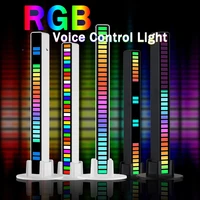 new 3d arc rgb rhythm light music sound control lamp led strip app pick up voice activated color bar room ambient light usb