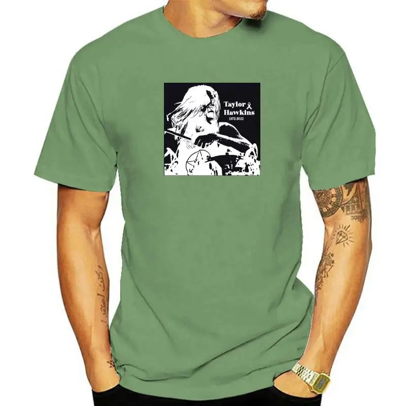 Летняя футболка с буквенным принтом Taylor Hawkins свободные повседневные