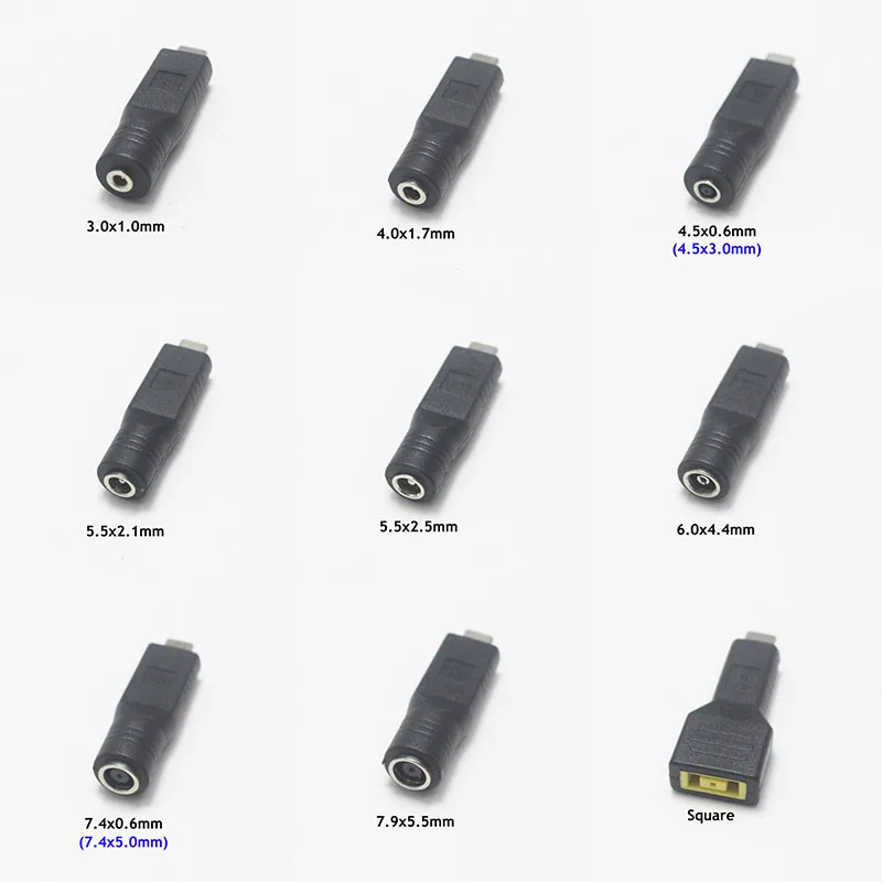 Переходник PD на USB Type C папа-7 4x5 0 мм 4 5x3 5 5x2 |