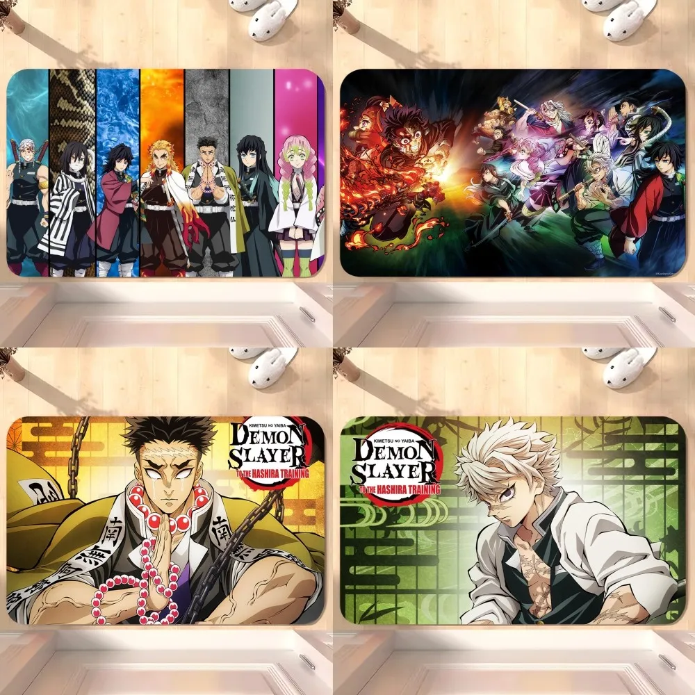 Bilibili Demon Slayer Kimetsu no Yaiba тренировочный коврик супер впитывающий противоскользящий