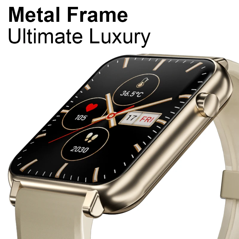 

J-Style 2113E 1.65 Inch Luxury Metal Frame Smartwatch Smart Bracelet SpO2 Heart Rate Temperature Amoled ECG Watch