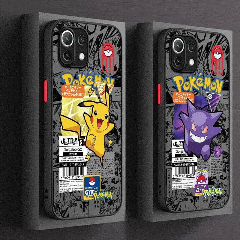 Чехол для телефона в стиле аниме Покемоны Gengar Xiaomi Redmi 13C1 2 5G 10C 12C 9 10 9A 9T 9C A1 A2 Plus K40 Pro