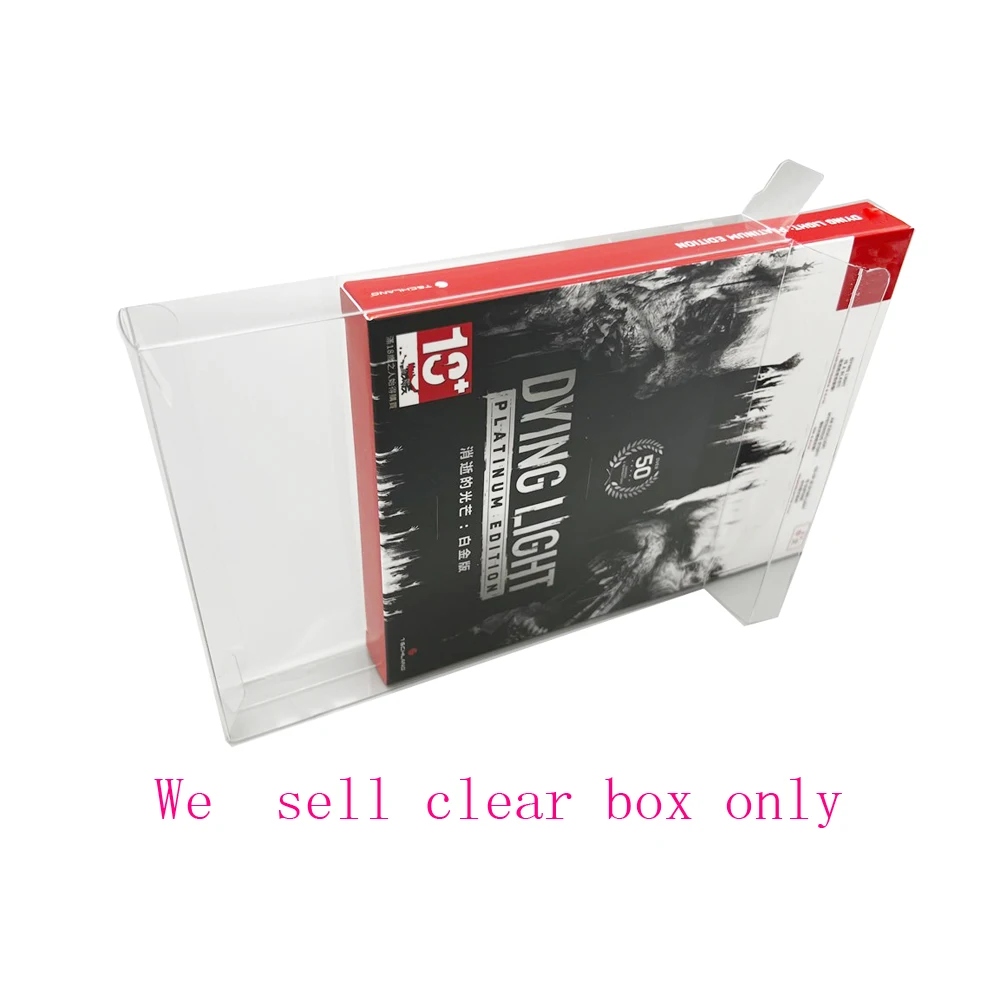 

High quality Clear transparent box For SWITCH NS Dying Light Platinum Edition Collector Protection Box Clear Display Box