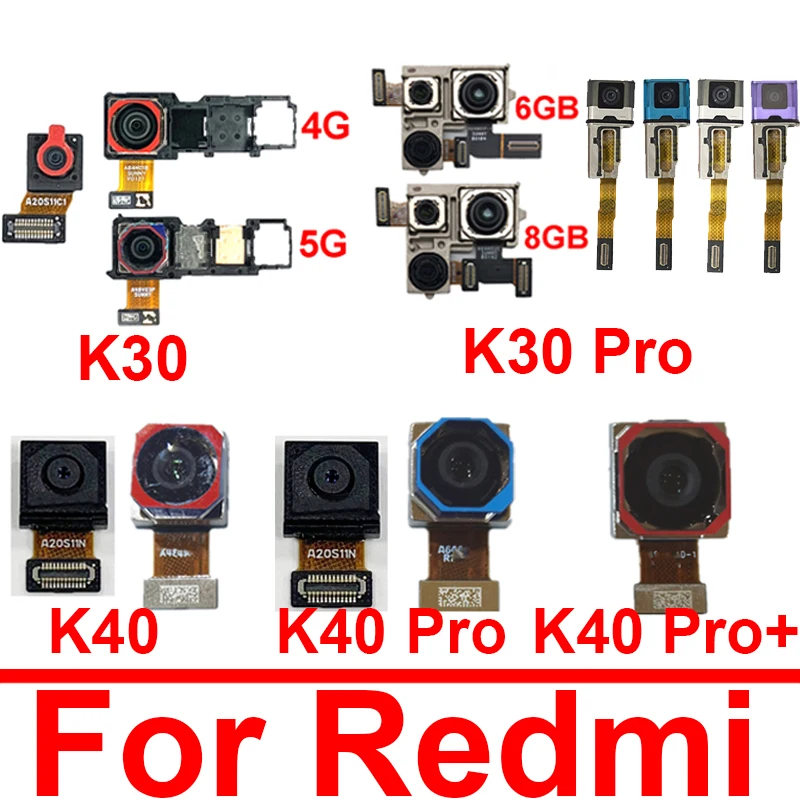 

Front Rear Main Camera For Xiaomi Redmi K30 4G 5G K30 K40 Pro Plus Back Samll Facing Camera For Poco F2Pro F3 Repalcement Parts