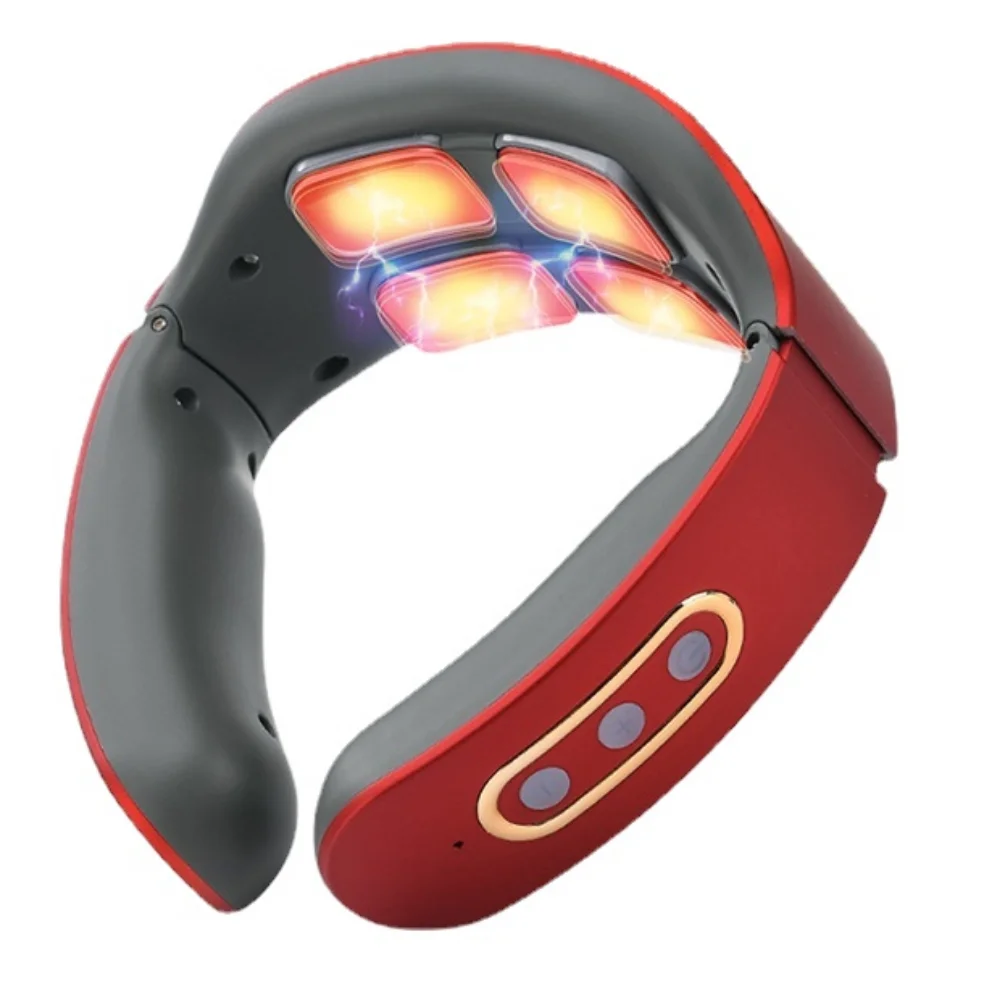 

Smart Shoulder And Neck Massager Cervical Spine Physical Kneading Physiotherapy Massage Hot Compress Heatling Neck Massager Tool