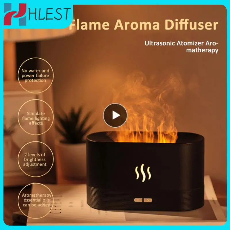 

Ultrasonic Ultrasonic Air Humidifier Flame Effect Humidifier Flame Diffuser Multifunctional Car Purifier Exquisite