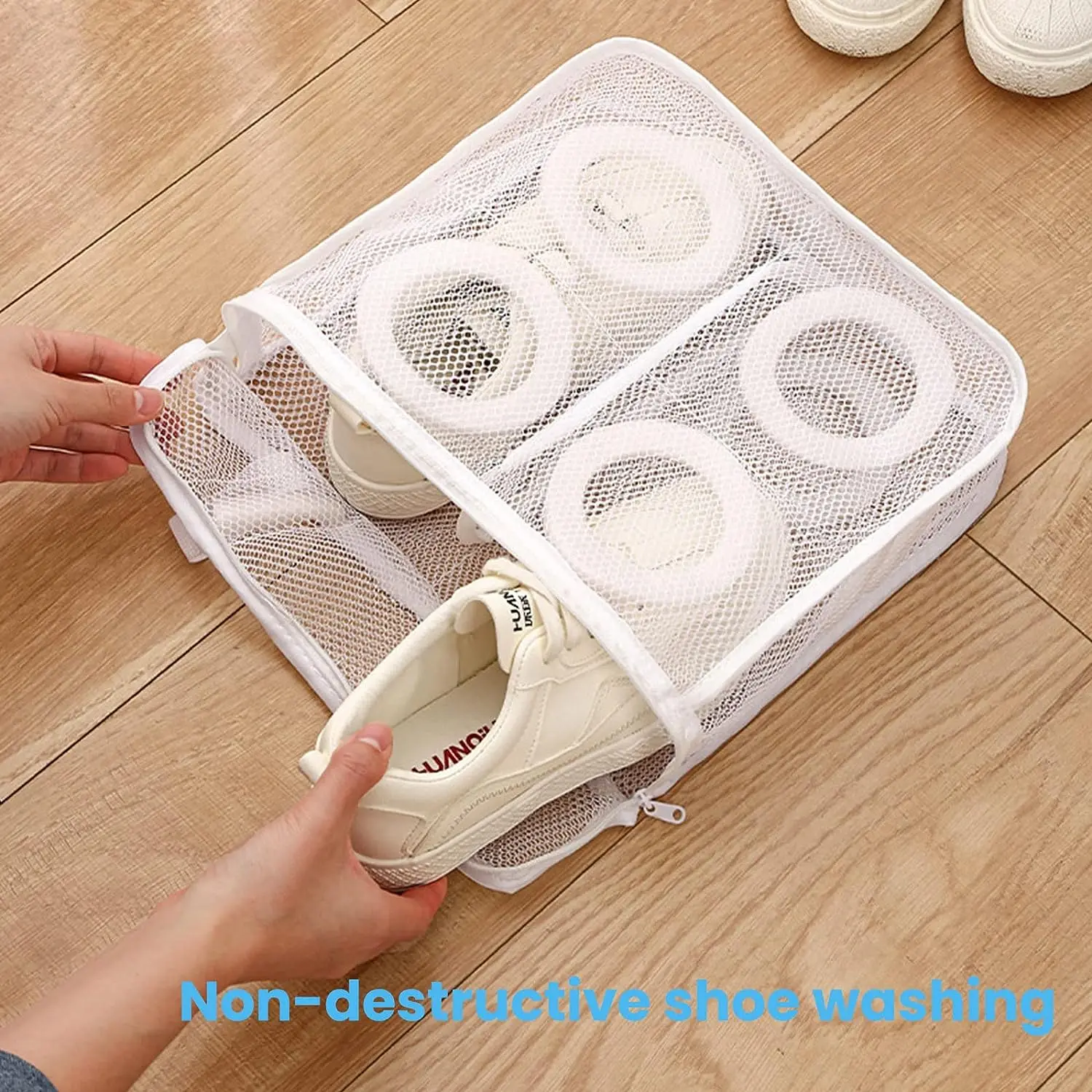 

Mesh Laundry Bag Coarse Net Laundry Basket Laundry Bags Polyester Laundry Wash Bags for Washing Machines Mesh Bra Shoes
