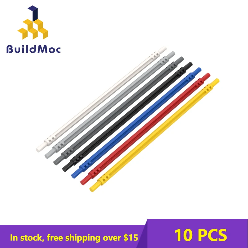 

10PCS MOC Bricks 32202 1x16 Soft Cross Shaft 32202 Brick High-Tech Changeover Catch Building Blocks Parts DIY Educational Toys