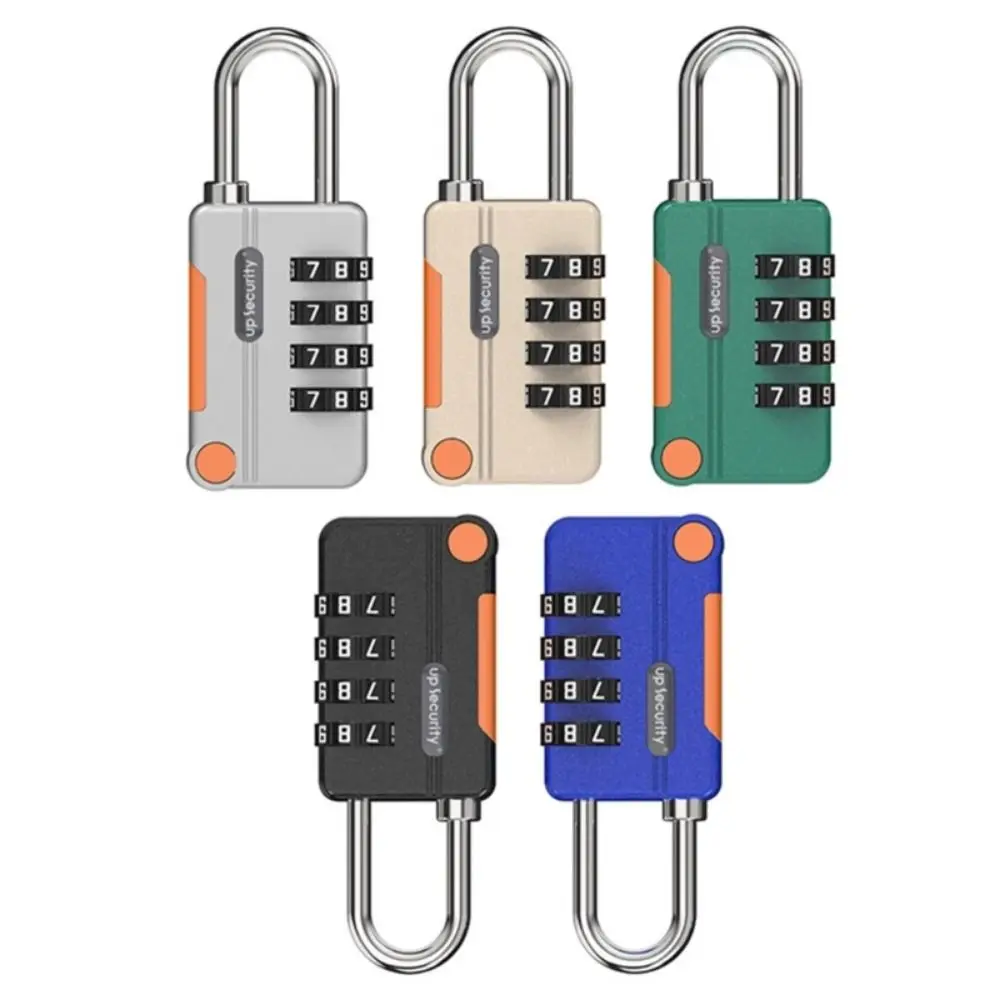 Portable Protection Security Luggage Weatherproof Safely Code Lock Anti-theft With Steel Cable 4 Digit Combination Lock