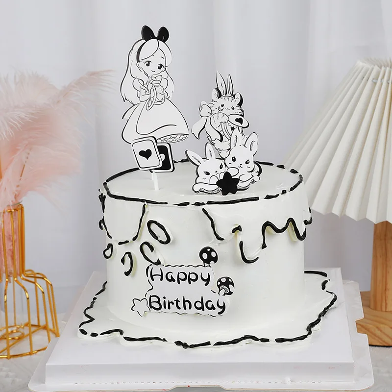 Милый мультяшный торт на день рождения Топпер анимированные детские украшения