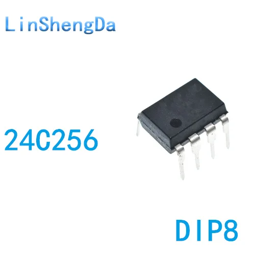 

10PCS 24C256 AT24C256-10PU-2.7 10PI inline DIP8 AT24C256N