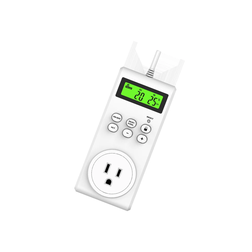

Thermostat With Heater Cooler Function Temperature Controller Wireless Plug-in Precise Control Outlet Living Office