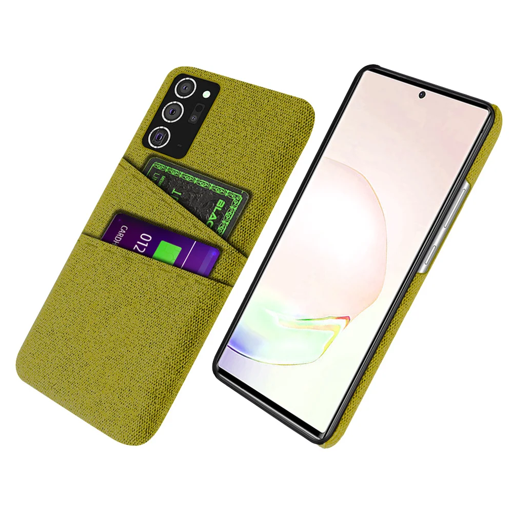 

Note 20 Ultra for Samsung Galaxy Note 20 Ultra Case Fabric Dual Card Cover For Samsung Note 20 S22 S21 Ultra S20 Plus FE 5G
