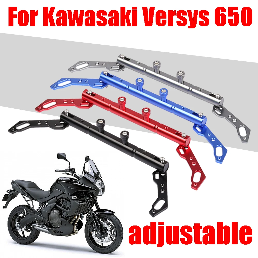 

For Kawasaki Versys 650 KLE KLE650 Accessories Mirror Seat Balance Bar Mobile Phone Holder Stand GPS Navigation Plate Bracket