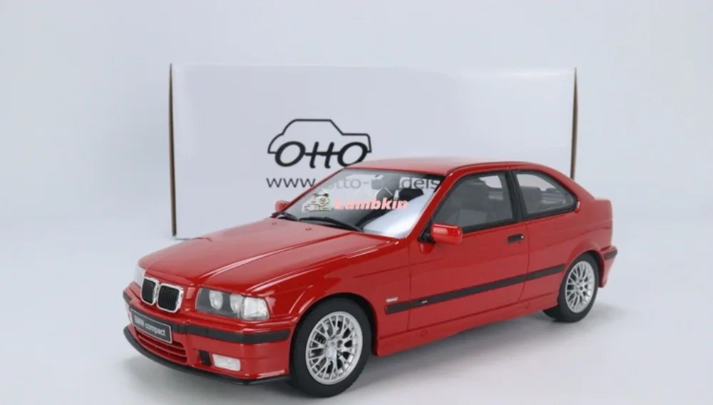 Otto 1:18 для BMW M3 E36 компактная красная трехсерия купе модель автомобиля