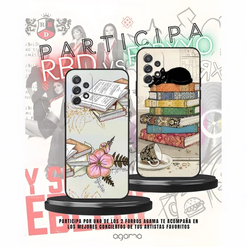 

Read Books Illustration Phone Case For Samsung Galaxy A31 A33 A21 A52 A13 A22 A02 A53 A50 A32 A73 A40 A20 A23 Back Cover