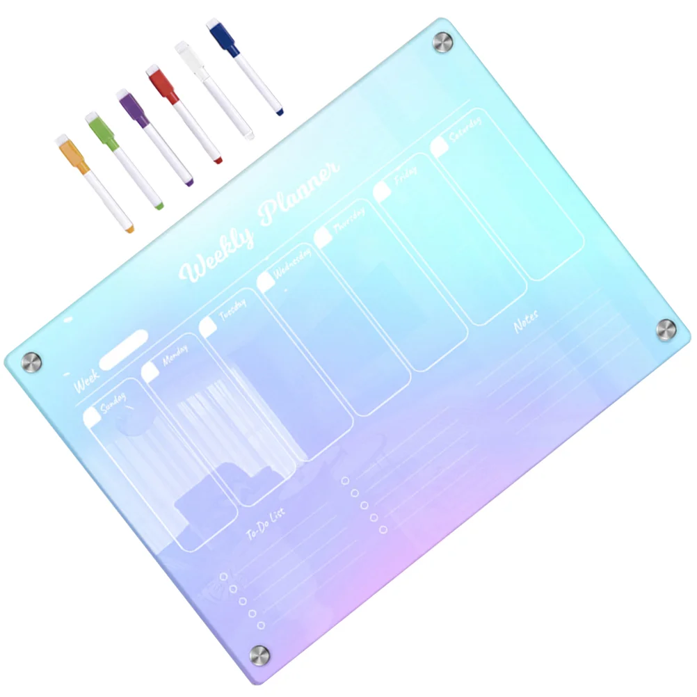 

Handwriting Pens Board Magnetic Fridge Attraction Schedule Acrylic Dry Erase Planning Message Planner
