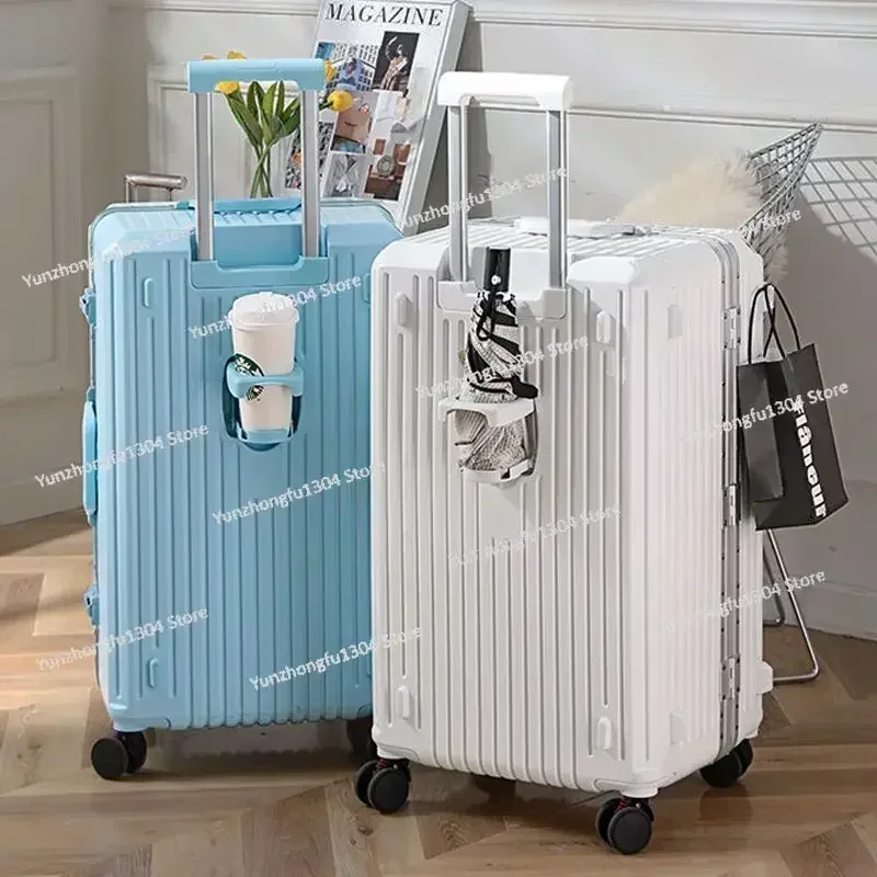 Package 22&quot24&quot26&quot28&quot30 Inch New Luggage Men's Large-capacity Trolley Case Women's Aluminum Frame Boarding Box Rolling