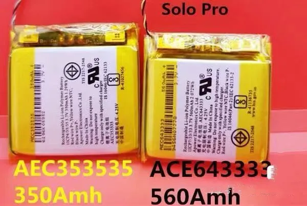 Новая сменная батарея для гарнитуры AEC353535 AEC643333 Beats Solo 2 0 3 2/3 pro беспроводная