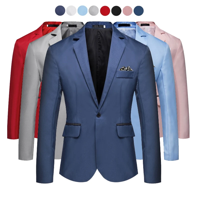 

Fashion New Men's Casual Business Jacket Slim Fit Dress Blazer Wedding Suit Jacket Fashion Cocktail Party Suit Jacket