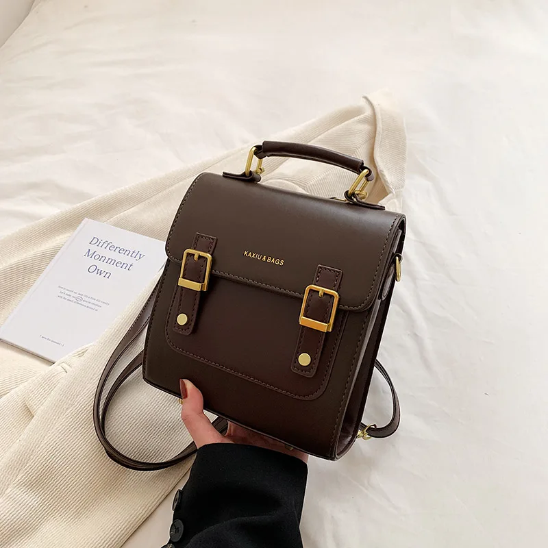 

Women Leather Backpack Shoulder Bag Small Designer Backpack Female Girls Fashion Daypacks Teenager School Bag Mochila Feminina