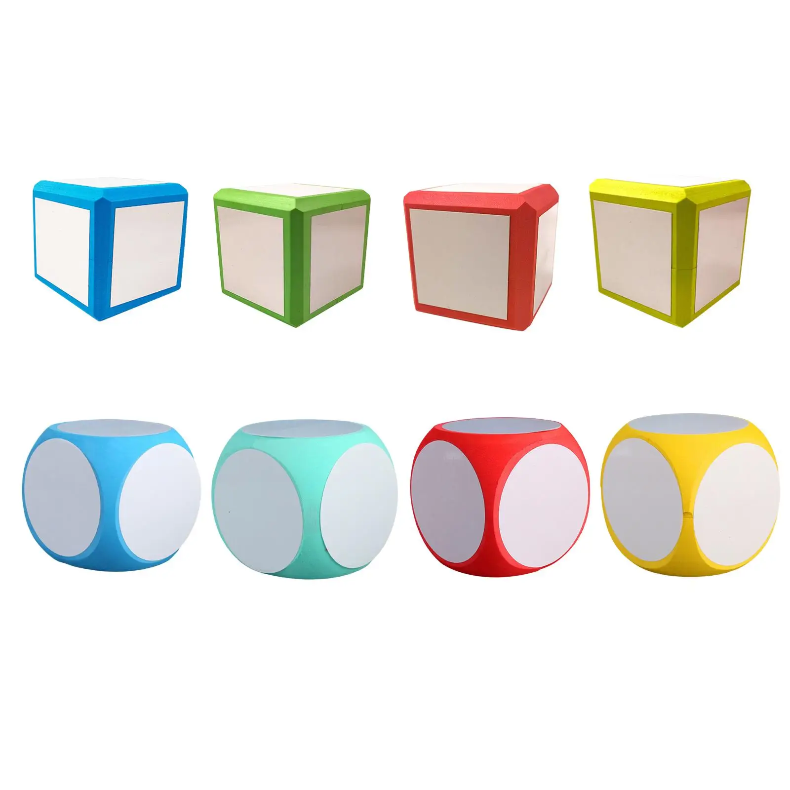 

Wipe Off Dice Toys Numeral Operations Draw Letters Party Game for Kids Gifts