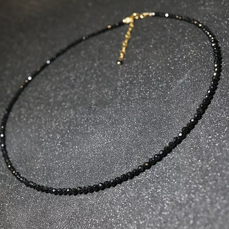 

Brand Simple Black Beads Short Necklace Female Jewelry Women Choker Necklaces Bijoux Femme Ladies Party Necklace 2022