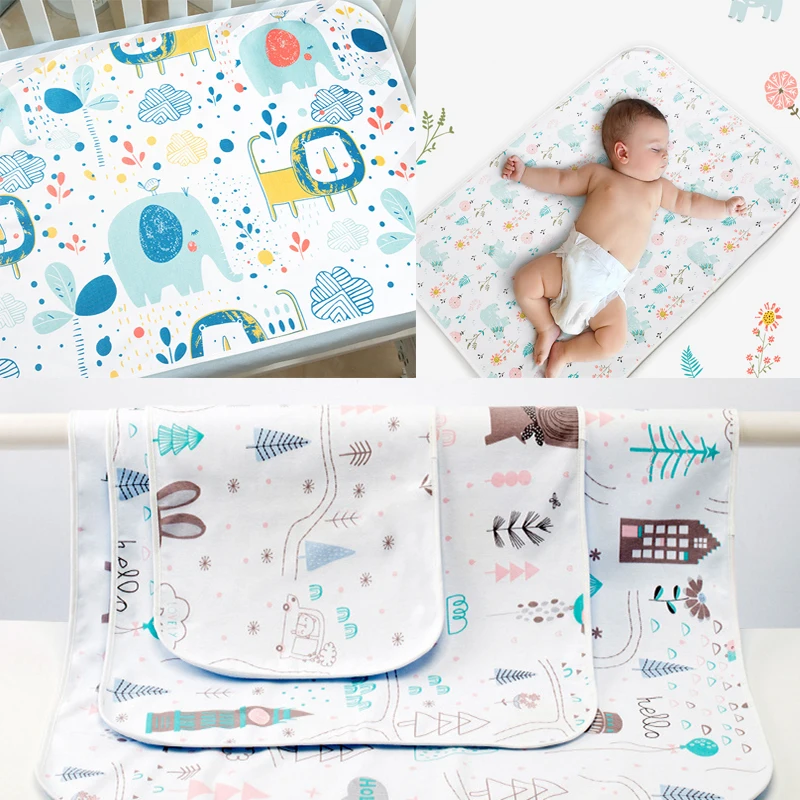 70 см x 50 см Детский водонепроницаемый подгузник, сменный мочеприемник, коврик, детский подгузник для пеленок, мягкий многоразовый моющийся матрас для мальчиков