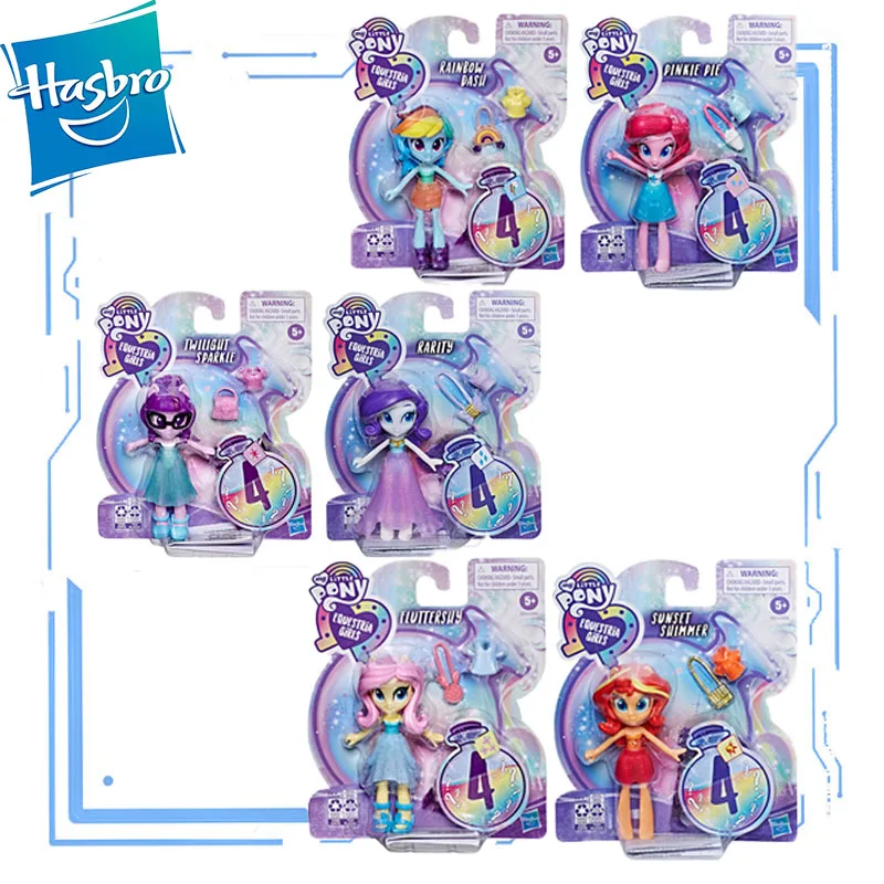 

Hasbro Genuine My Little Pony Girls Doll Twilight Sparkle Rarity Apple Jake Rainbow Dash Action Figure Model Kid Christmas Gift