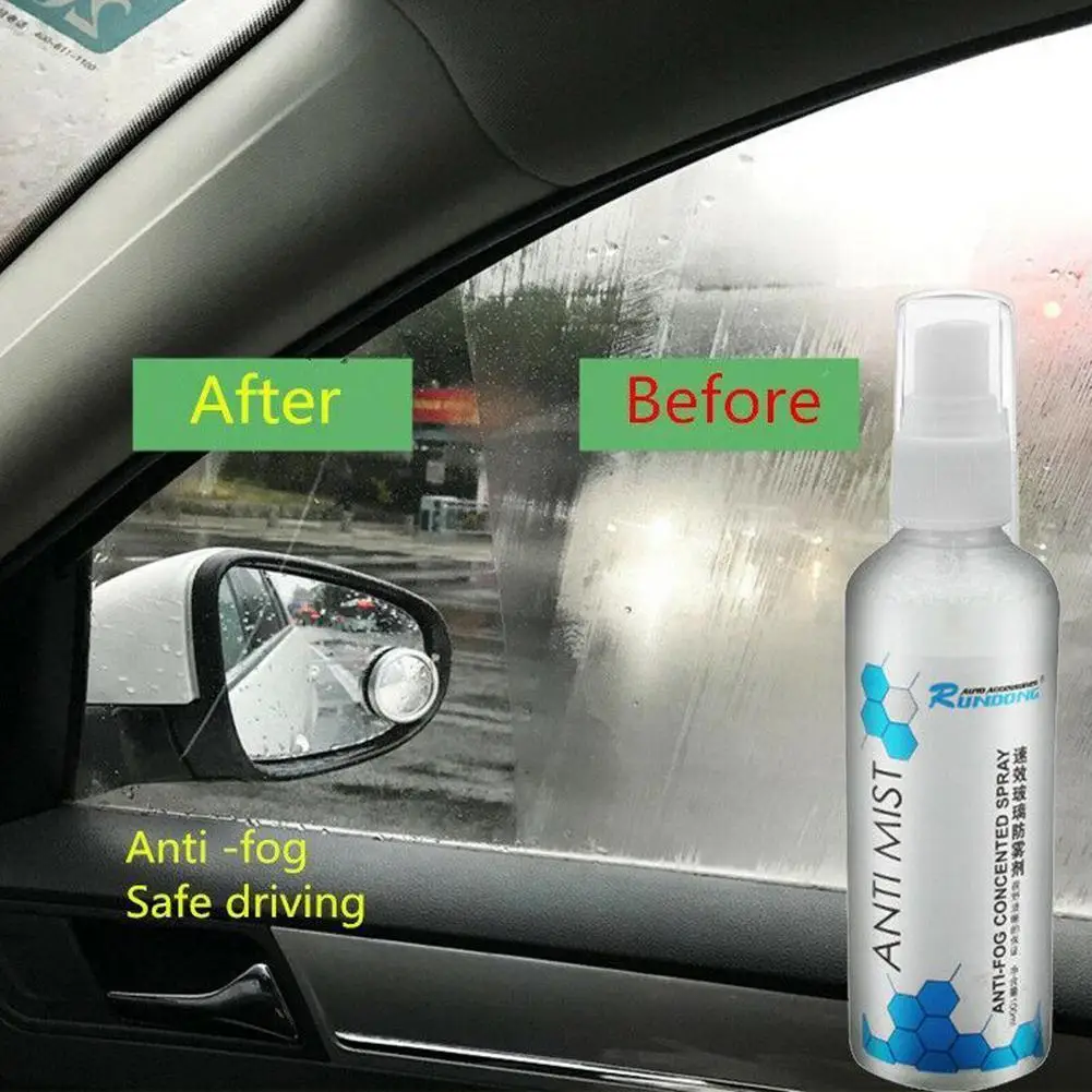 

100ml Long Lasting Anti Rain Antifog Agent Clear Prevent Fogging Rain Water Repellent For Windshield Glass Car Acces E1o0