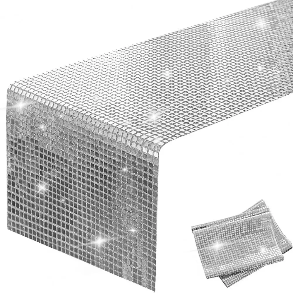 

Table Decoration No Odor Mirror Effect Disco Table Mat Household Supply