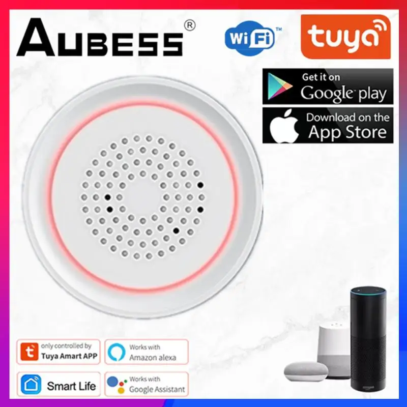 

3 In 1 Tuya WiFi Siren Alarm Sensor Sound Light Alarm Siren Home Security Tuya Smart Life App Remote Control For Alexa Google