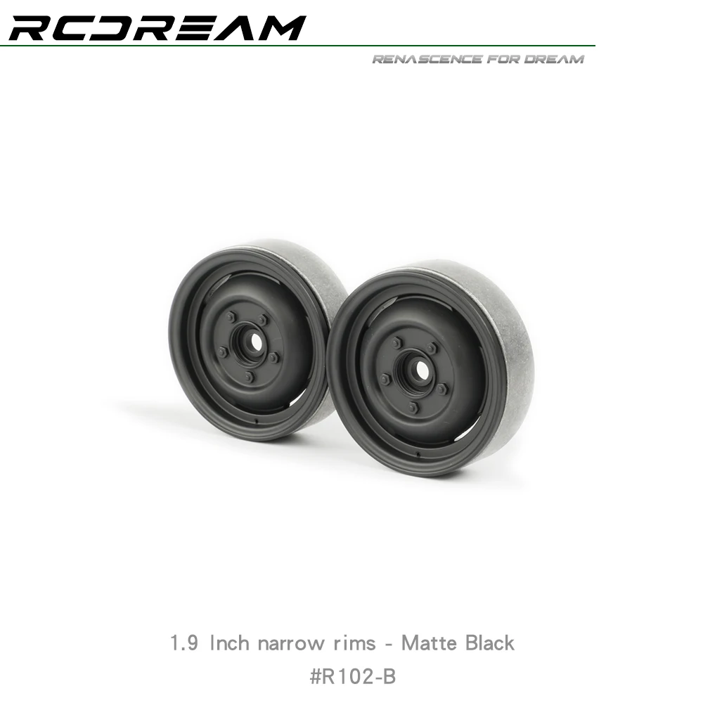 Фото Колеса RCDream 1,9-дюймовые узкие диски Old-fashion для 1/10 1/8 RC Truck Crawler D90 RD110 FJ MST VP # R102 №2