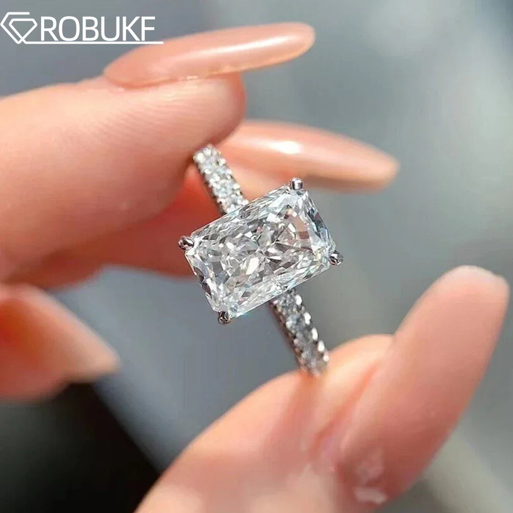 Женское кольцо с муассанитом | AliExpress