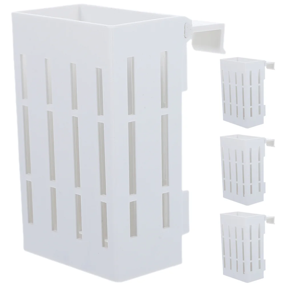 

4 Pcs Aquarium Supplies Aquarium Hanging Basket Plastic Planters Fish Tank Accessories Fish Tank Pot Baskets Hanging Planter Box