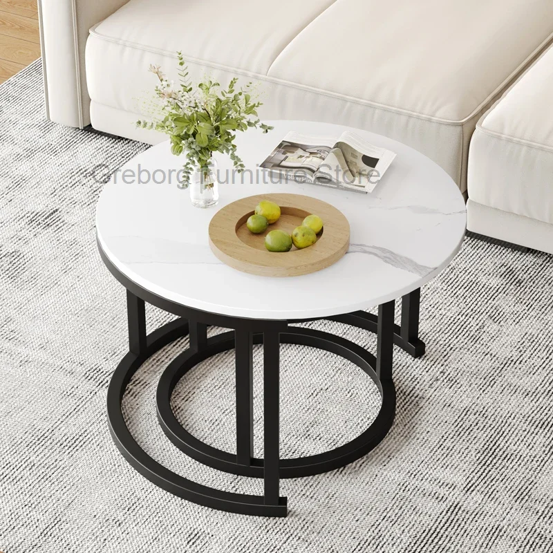 Чайный мраморный столик в скандинавском стиле кофейный роскошный стеклянный