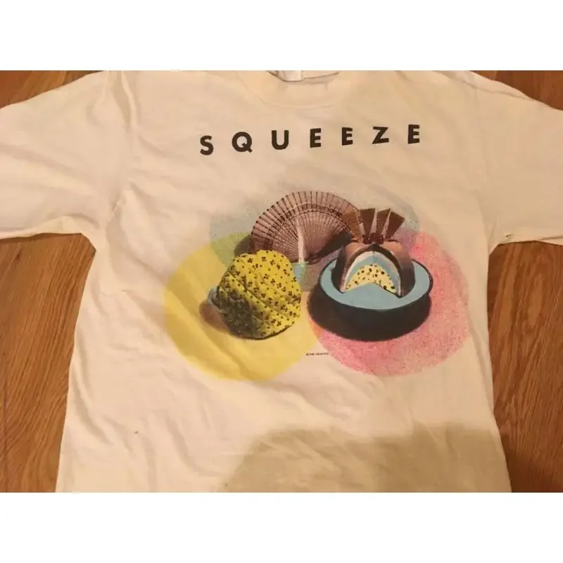 Фото Винтажная концертная футболка Squeeze Cosi Fan Tutti Frutti Tour 1985 №1